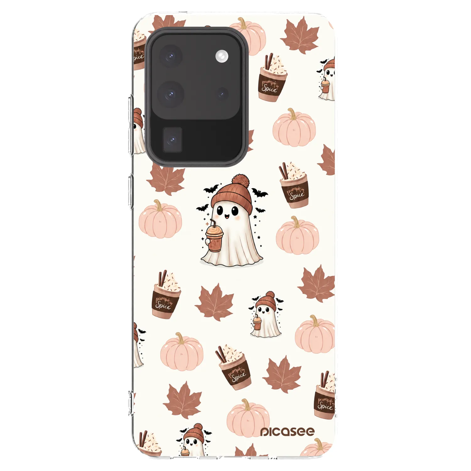 Picasee silikonový průhledný obal pro Samsung Galaxy S20 Ultra 5G G988F - Pumpkin spice