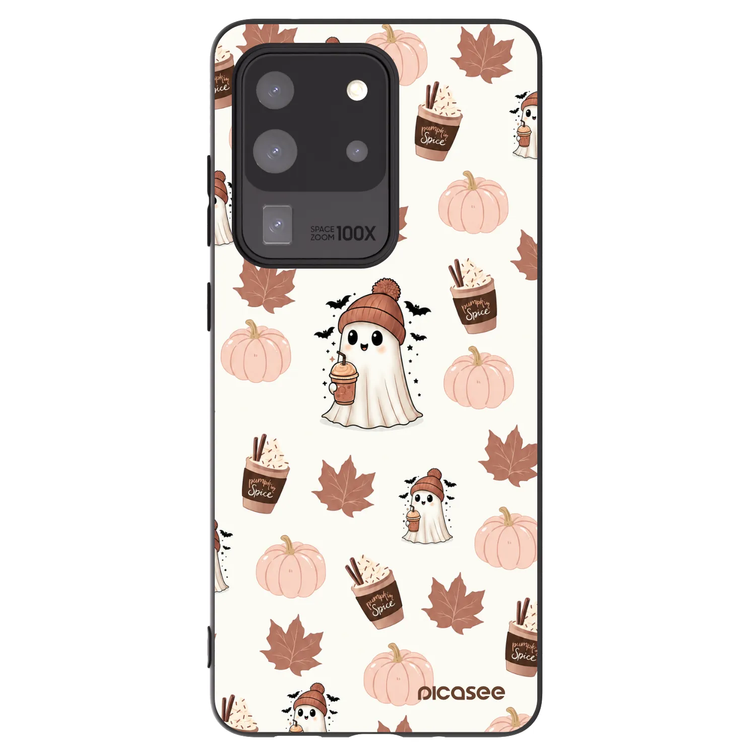 Picasee silikonový černý obal pro Samsung Galaxy S20 Ultra 5G G988F - Pumpkin spice