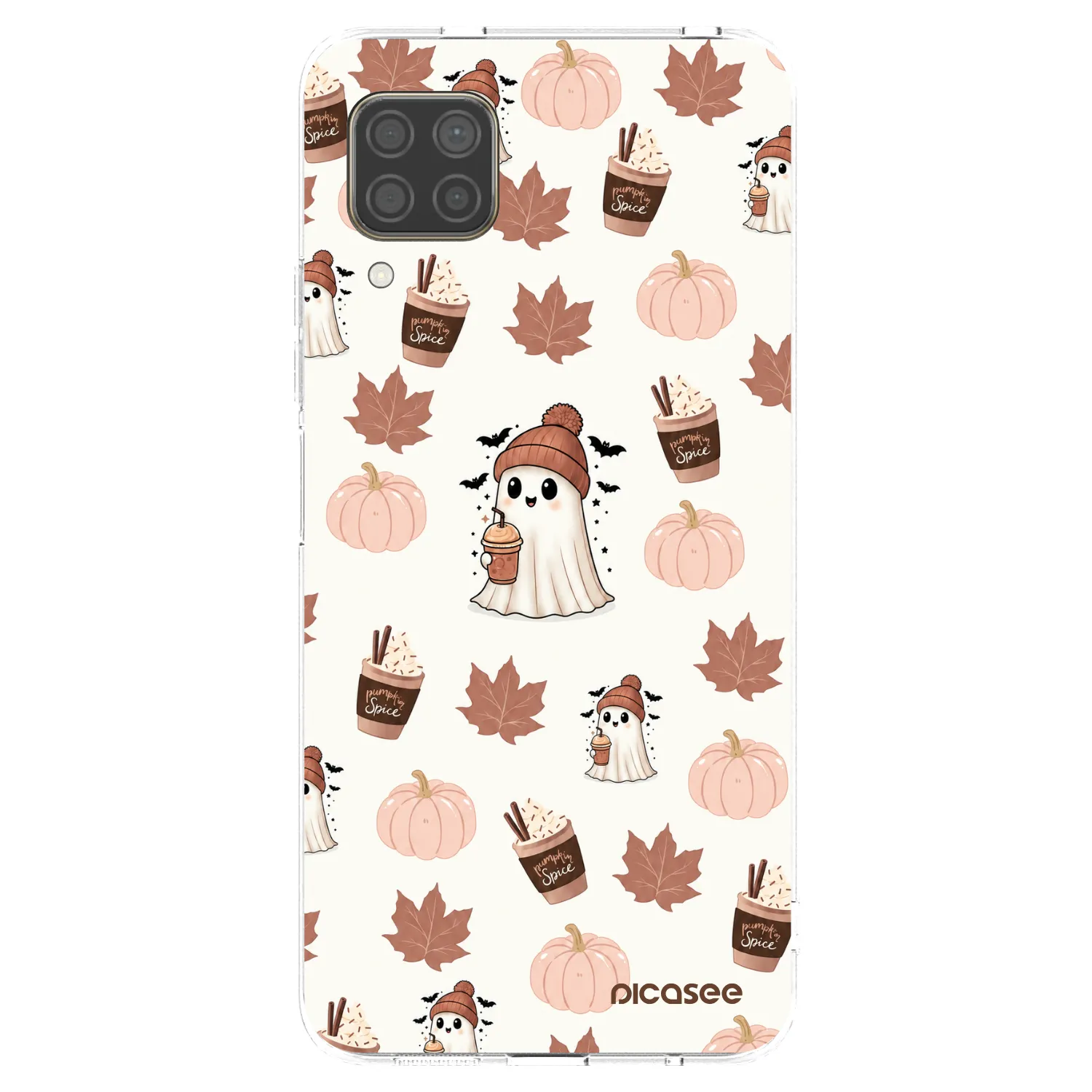 Picasee silikonový průhledný obal pro Huawei P40 Lite - Pumpkin spice