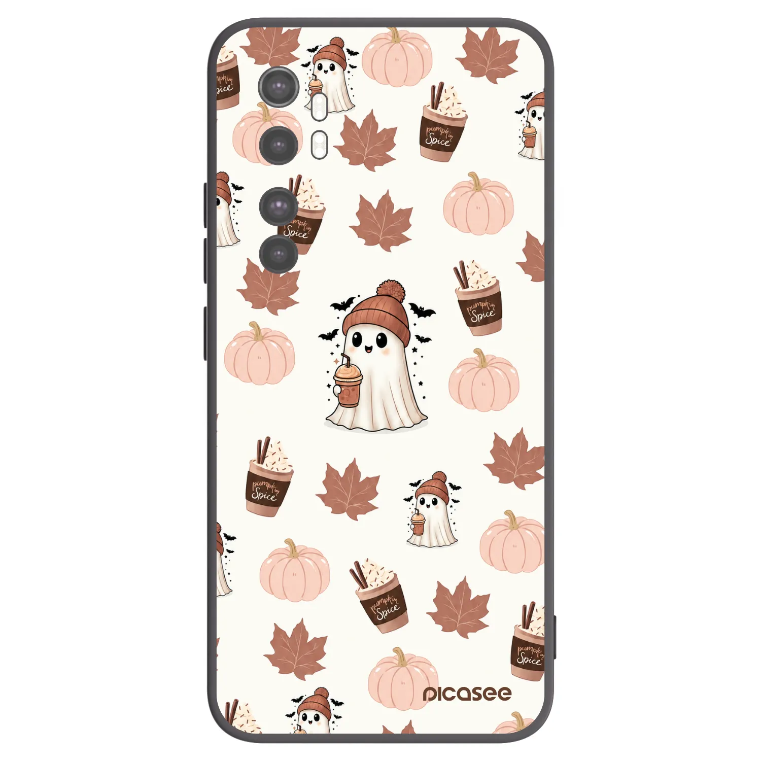 Picasee silikonový černý obal pro Xiaomi Mi Note 10 Lite - Pumpkin spice