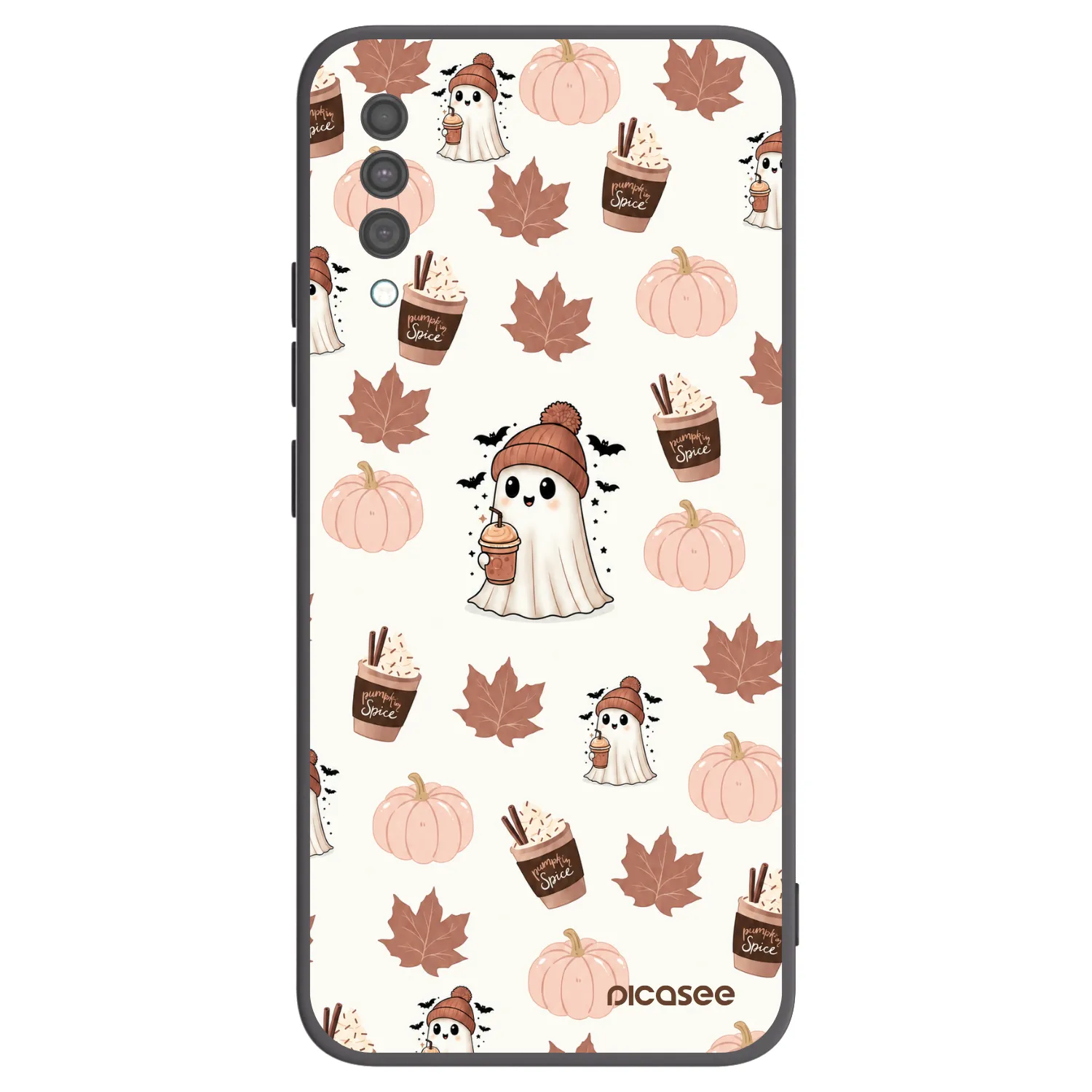 Picasee silikonový černý obal pro Samsung Galaxy A30s A307F - Pumpkin spice