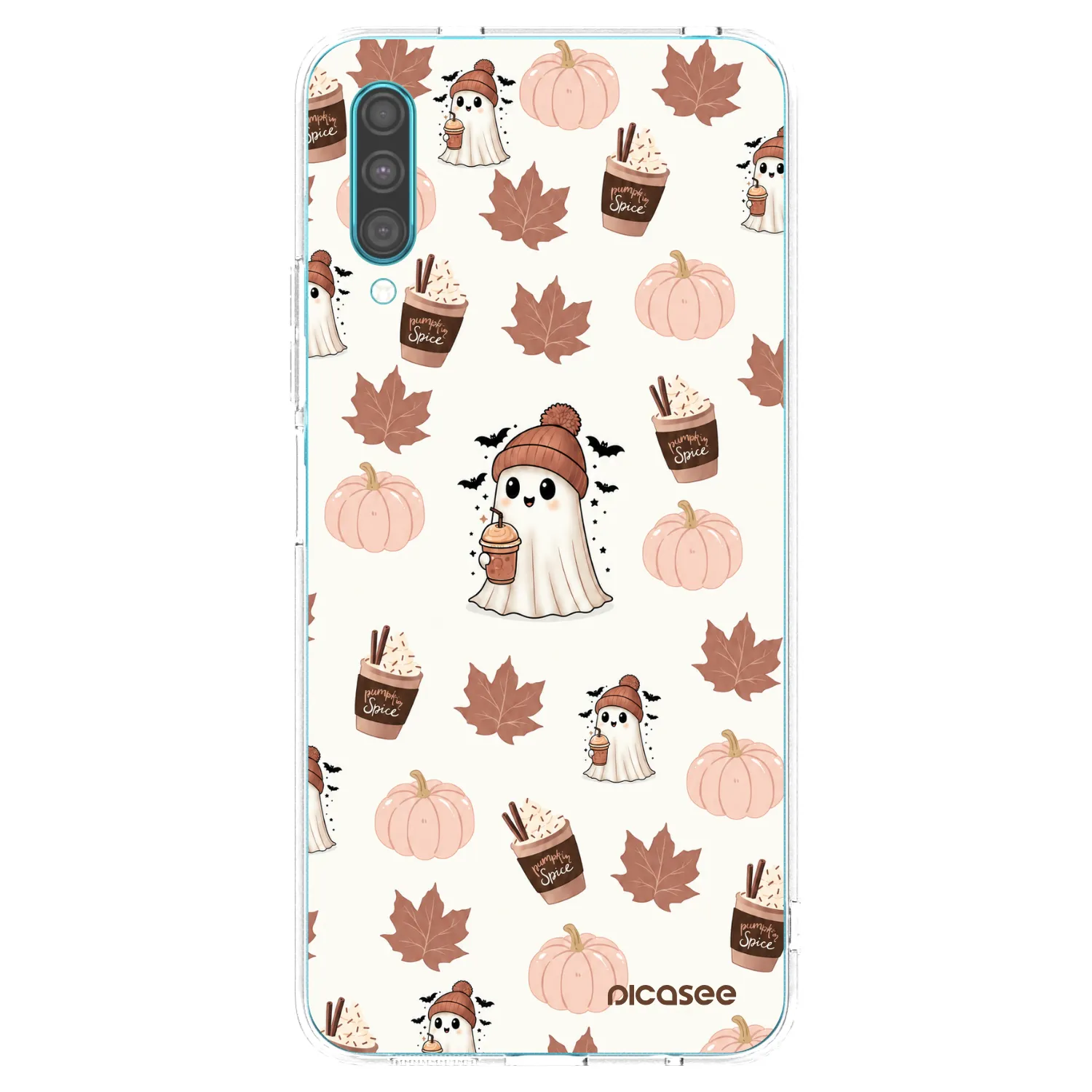 Picasee silikonový průhledný obal pro Samsung Galaxy A30s A307F - Pumpkin spice