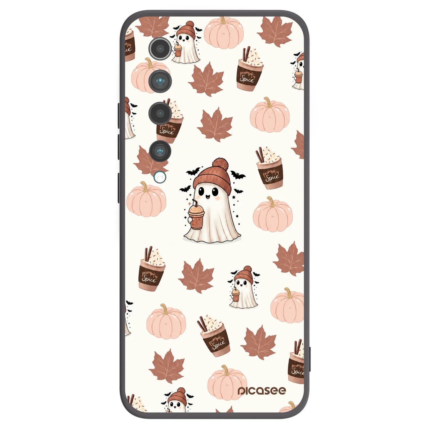 Picasee silikonový černý obal pro Xiaomi Mi 10 - Pumpkin spice