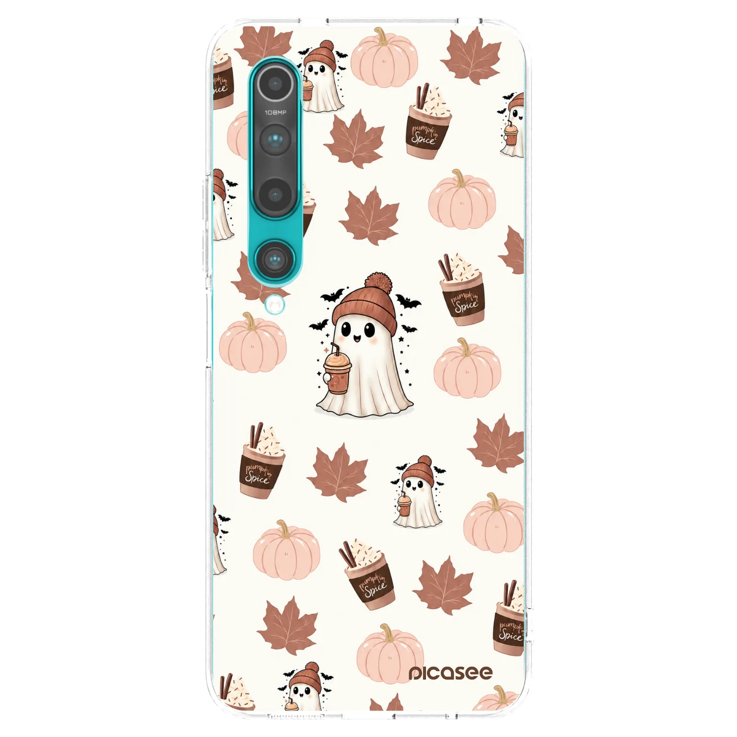 Picasee silikonový průhledný obal pro Xiaomi Mi 10 - Pumpkin spice