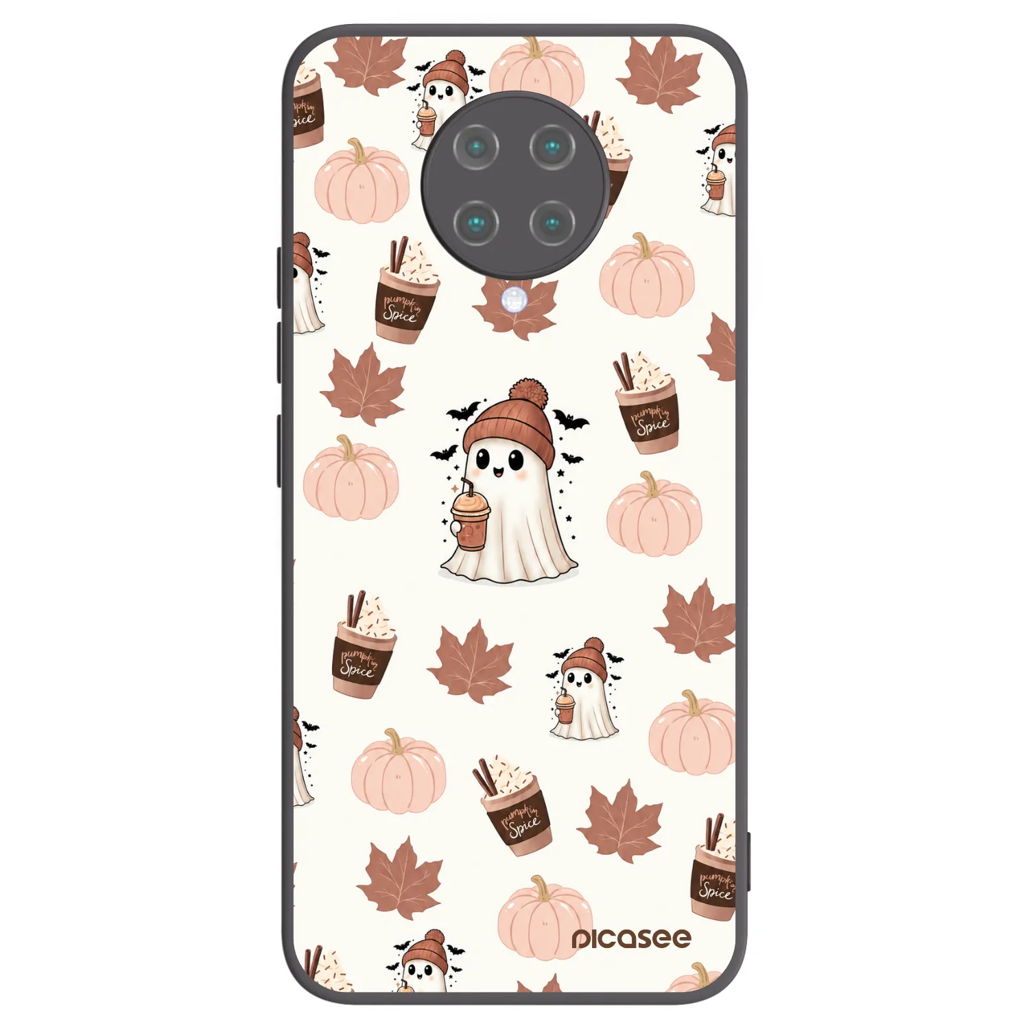 Picasee silikonový černý obal pro Xiaomi Poco F2 Pro - Pumpkin spice