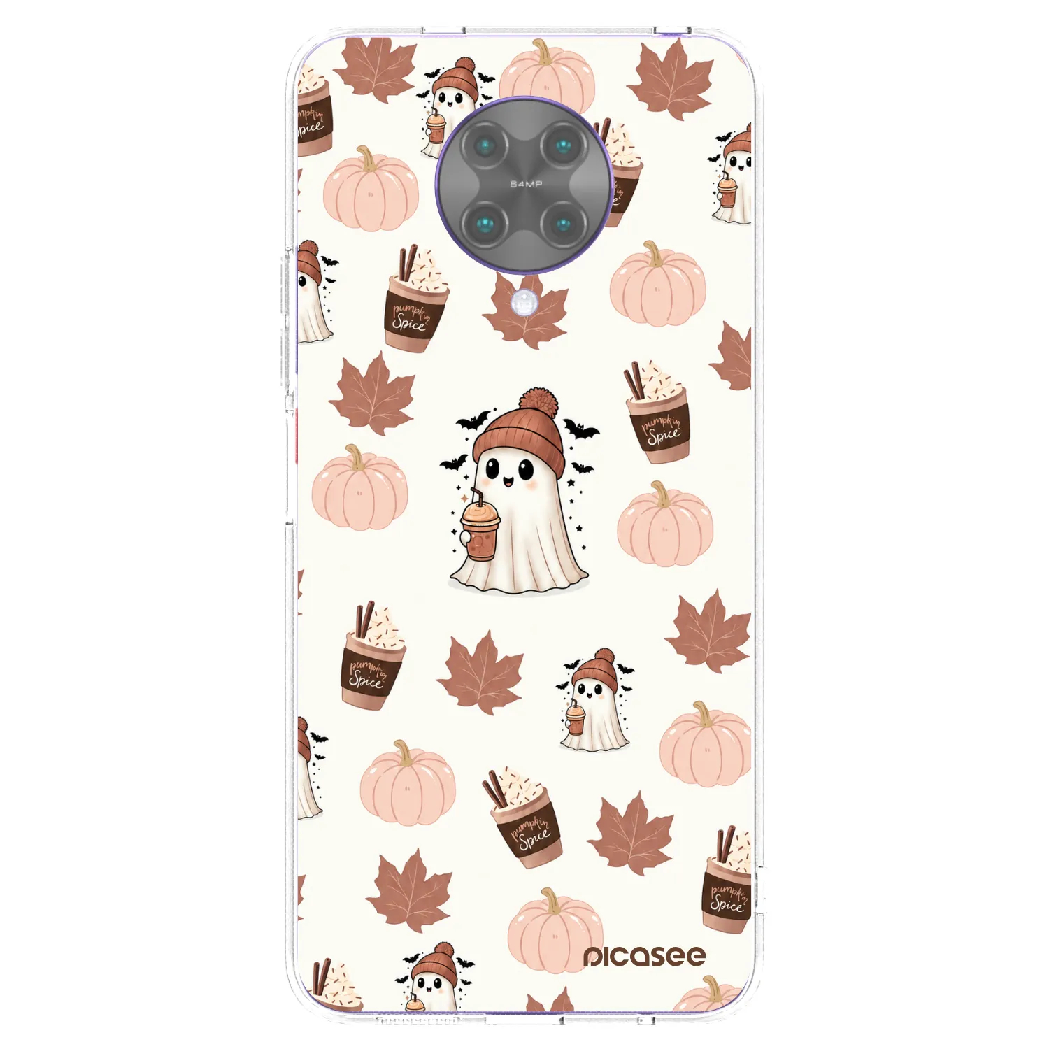 Picasee silikonový průhledný obal pro Xiaomi Poco F2 Pro - Pumpkin spice