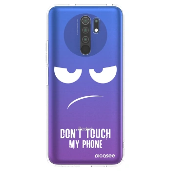 Picasee silikonový průhledný obal pro Xiaomi Redmi 9 - Nešahej mi na telefon