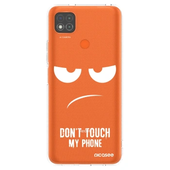 Picasee silikonový průhledný obal pro Xiaomi Redmi 9C - Nešahej mi na telefon