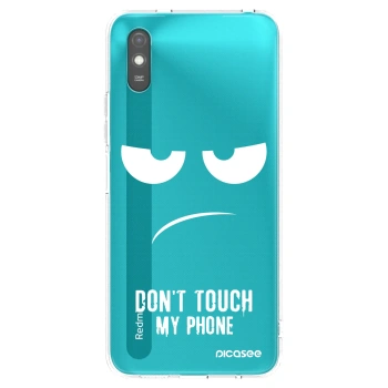 Picasee silikonový černý obal pro Xiaomi Redmi 9A - Nešahej mi na telefon