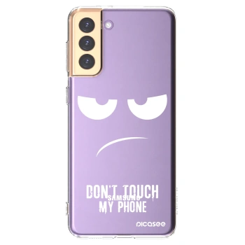Picasee silikonový průhledný obal pro Samsung Galaxy S21+ 5G G996F - Nešahej mi na telefon