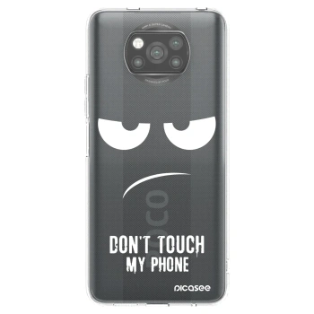 Picasee silikonový černý obal pro Xiaomi Poco X3 Pro - Nešahej mi na telefon