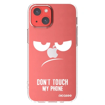Picasee silikonový průhledný obal pro Apple iPhone 13 mini - Nešahej mi na telefon