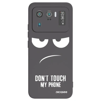Picasee silikonový černý obal pro Xiaomi Mi 11 Ultra - Nešahej mi na telefon