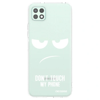 Picasee silikonový průhledný obal pro Samsung Galaxy A22 A226B 5G - Nešahej mi na telefon