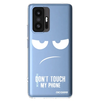 Picasee silikonový průhledný obal pro Xiaomi 11T Pro - Nešahej mi na telefon