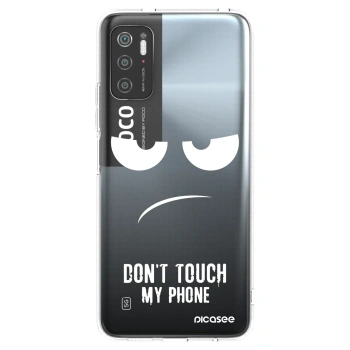 Picasee silikonový průhledný obal pro Xiaomi Poco M3 Pro 5G - Nešahej mi na telefon