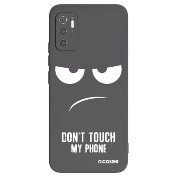 Picasee silikonový černý obal pro Xiaomi Poco M3 Pro 5G - Nešahej mi na telefon
