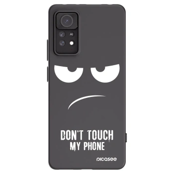 Picasee silikonový černý obal pro Xiaomi Redmi Note 11 Pro - Nešahej mi na telefon