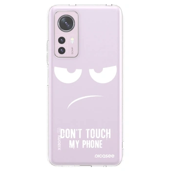 Picasee silikonový průhledný obal pro Xiaomi 12 - Nešahej mi na telefon