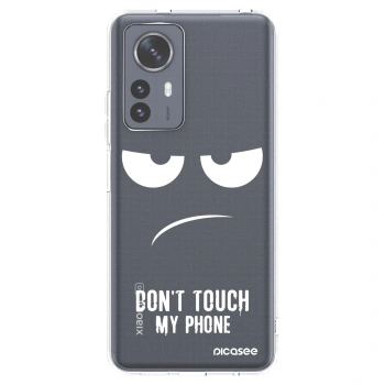 Picasee silikonový průhledný obal pro Xiaomi 12 Pro - Nešahej mi na telefon