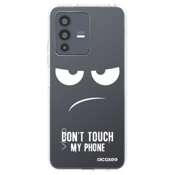 Picasee silikonový průhledný obal pro Vivo V23 5G - Nešahej mi na telefon