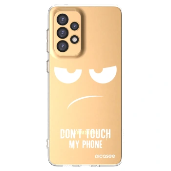 Picasee silikonový průhledný obal pro Samsung Galaxy A33 5G A336 - Nešahej mi na telefon
