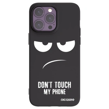 Picasee silikonový černý obal pro Apple iPhone 14 Pro Max - Nešahej mi na telefon