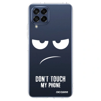 Picasee silikonový průhledný obal pro Samsung Galaxy M53 5G - Nešahej mi na telefon
