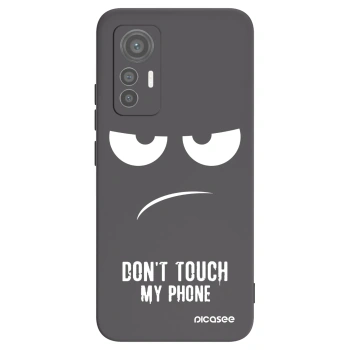 Picasee silikonový černý obal pro Xiaomi 12 Lite - Nešahej mi na telefon