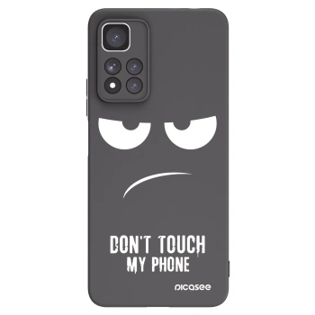 Picasee silikonový černý obal pro Xiaomi Redmi Note 11 Pro+ 5G - Nešahej mi na telefon
