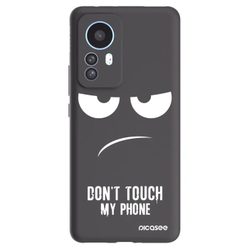 Picasee silikonový černý obal pro Xiaomi 12T - Nešahej mi na telefon