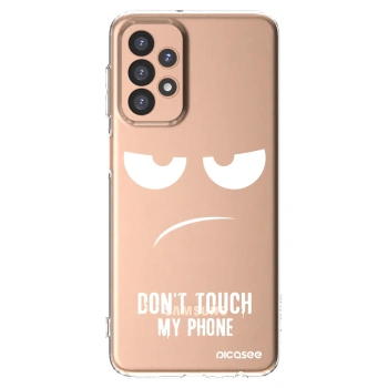 Picasee silikonový průhledný obal pro Samsung Galaxy A23 A236B 5G - Nešahej mi na telefon