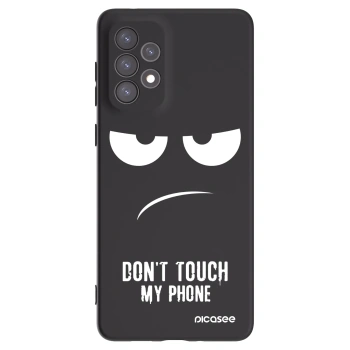 Picasee silikonový černý obal pro Samsung Galaxy A73 5G - Nešahej mi na telefon