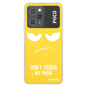 Picasee silikonový černý obal pro Xiaomi Poco X5 Pro - Nešahej mi na telefon