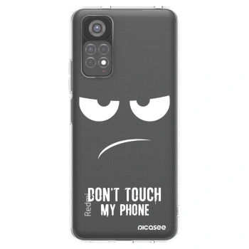 Picasee silikonový průhledný obal pro Xiaomi Redmi Note 11S 5G - Nešahej mi na telefon