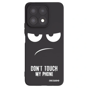 Picasee silikonový černý obal pro Honor X8a - Nešahej mi na telefon