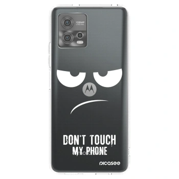 Picasee silikonový průhledný obal pro Motorola Moto G72 - Nešahej mi na telefon