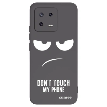 Picasee silikonový černý obal pro Xiaomi 13 Pro - Nešahej mi na telefon