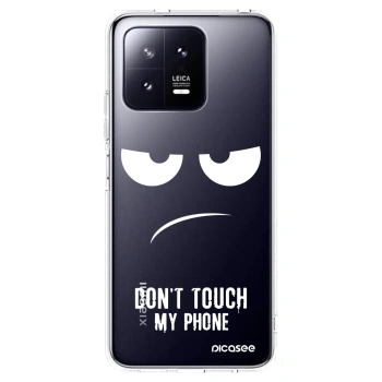 Picasee silikonový průhledný obal pro Xiaomi 13 Pro - Nešahej mi na telefon