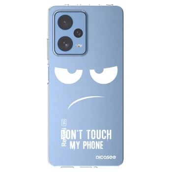 Picasee silikonový průhledný obal pro Xiaomi Redmi Note 12 Pro 5G - Nešahej mi na telefon