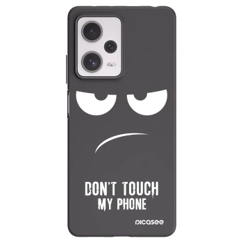 Picasee silikonový černý obal pro Xiaomi Redmi Note 12 Pro+ 5G - Nešahej mi na telefon
