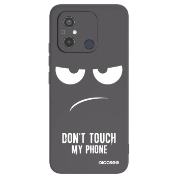 Picasee silikonový černý obal pro Xiaomi Redmi 12C - Nešahej mi na telefon