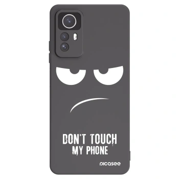 Picasee silikonový černý obal pro Xiaomi Redmi Note 12S - Nešahej mi na telefon