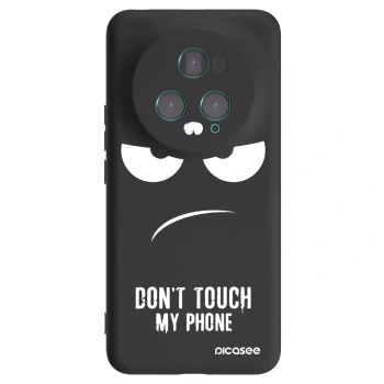 Picasee silikonový černý obal pro Honor Magic5 Pro - Nešahej mi na telefon
