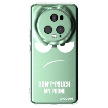 Picasee silikonový průhledný obal pro Honor Magic5 Pro - Nešahej mi na telefon