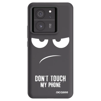 Picasee silikonový černý obal pro Xiaomi 13T - Nešahej mi na telefon