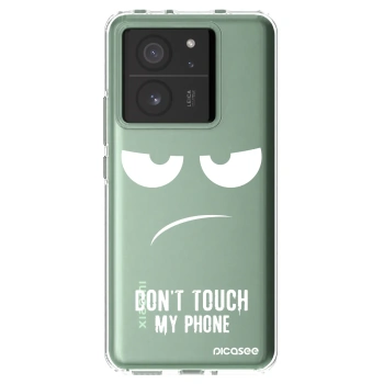 Picasee silikonový průhledný obal pro Xiaomi 13T - Nešahej mi na telefon