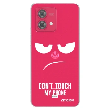 Picasee silikonový průhledný obal pro Motorola Moto G84 5G - Nešahej mi na telefon