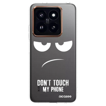 Picasee silikonový průhledný obal pro Xiaomi 14 Pro - Nešahej mi na telefon