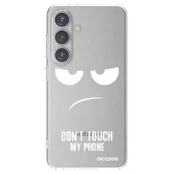 Picasee silikonový průhledný obal pro Samsung Galaxy S24 S921B 5G - Nešahej mi na telefon